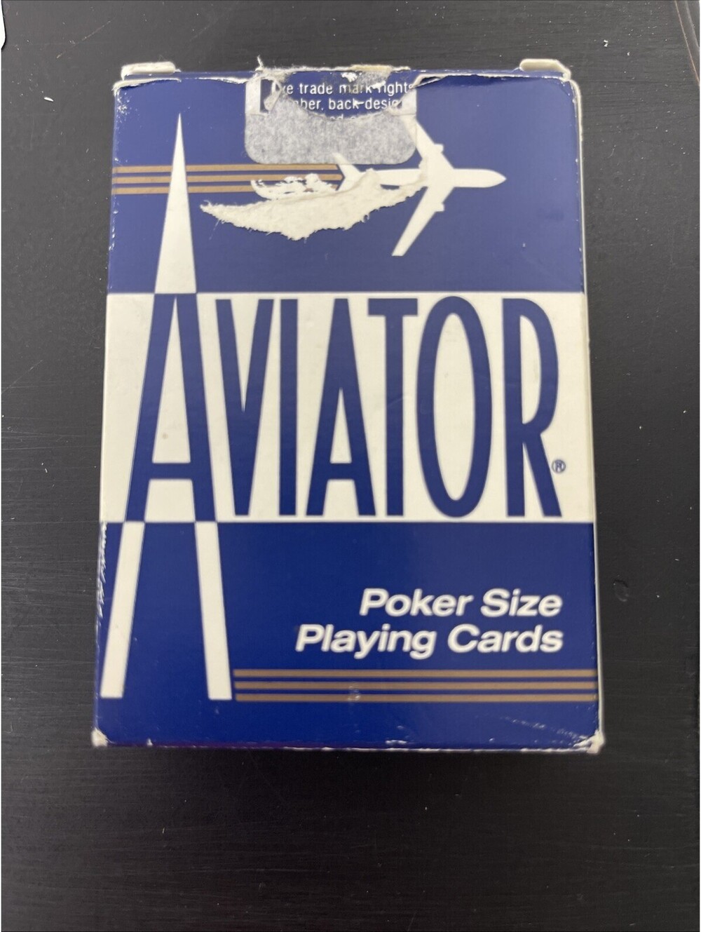 Vintage Aviator Poker Playing Cards Blue Full Set